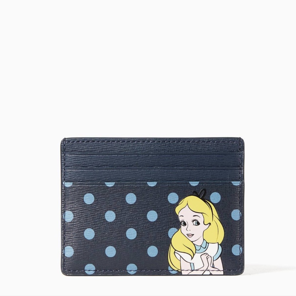 Kate Spade x Disney Alice in Wonderland Small Slim Cardholder